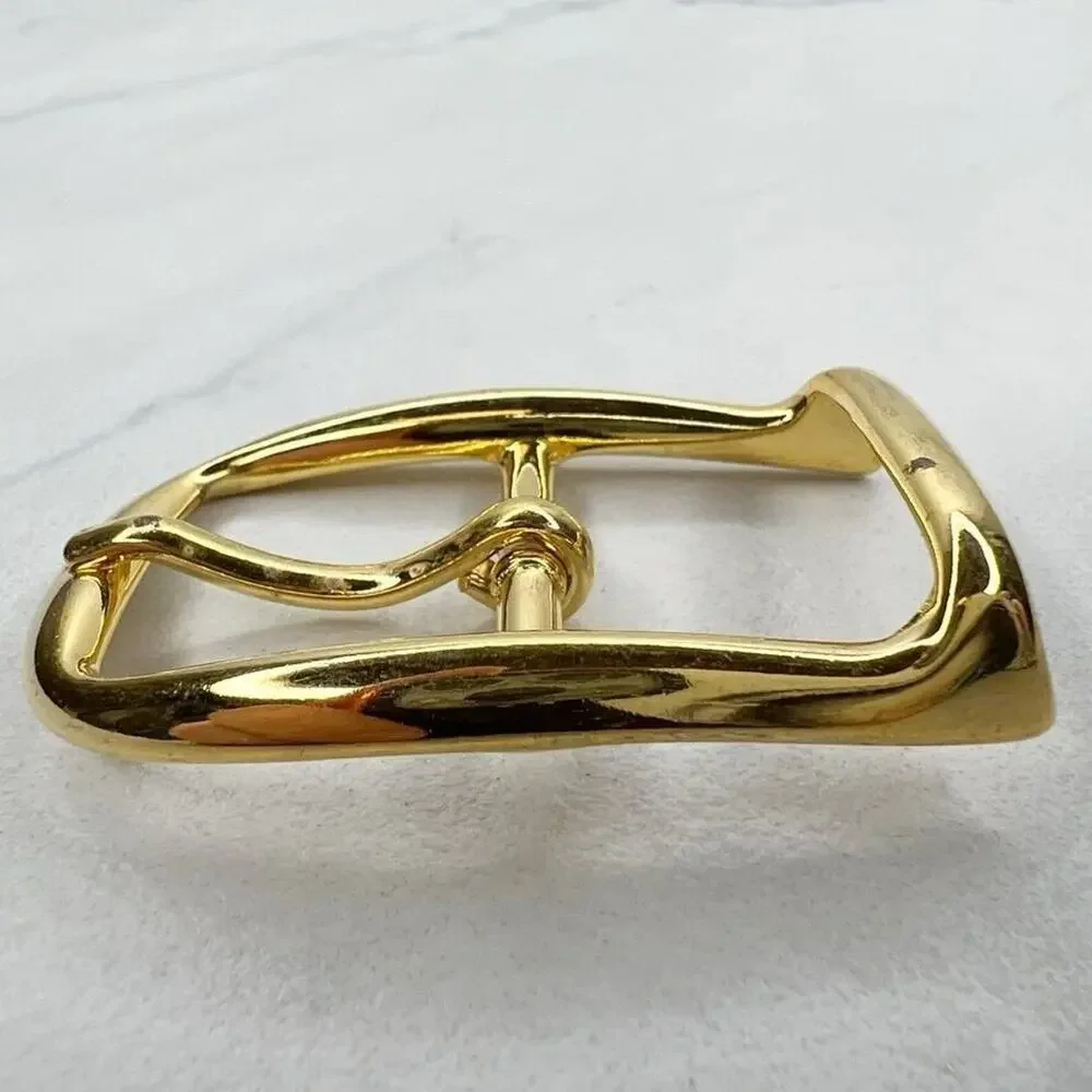 Vintage Gold Tone Simple Basic Belt Buckle for up to 1 Inch Belt